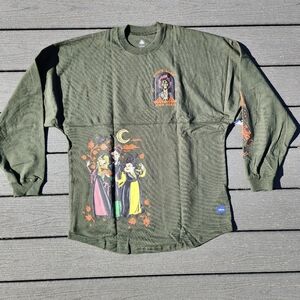 NWT Disney Hocus Pocus Spirit Jersey Shirt M Green Sanderson Sisters
